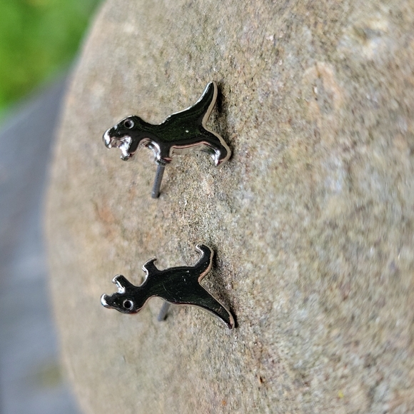 Other - Tiny Dinosaur Silver Stud Earrings, unisex